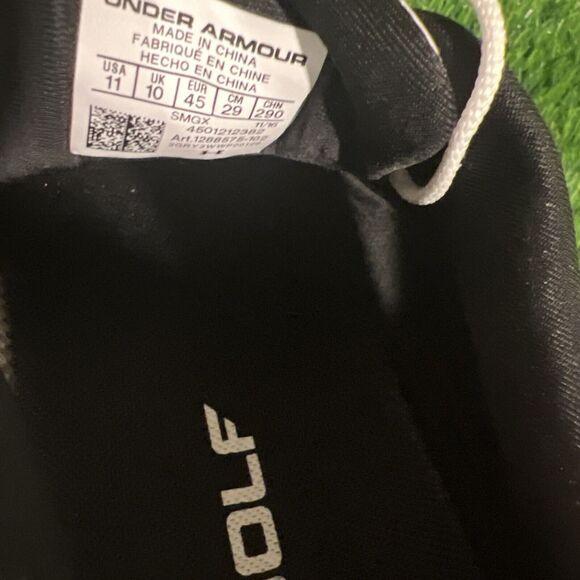 Under Armour Tour Tips Mens Size 11 white Spikeless Golf Shoe 1288575-102 - Picture 10 of 15